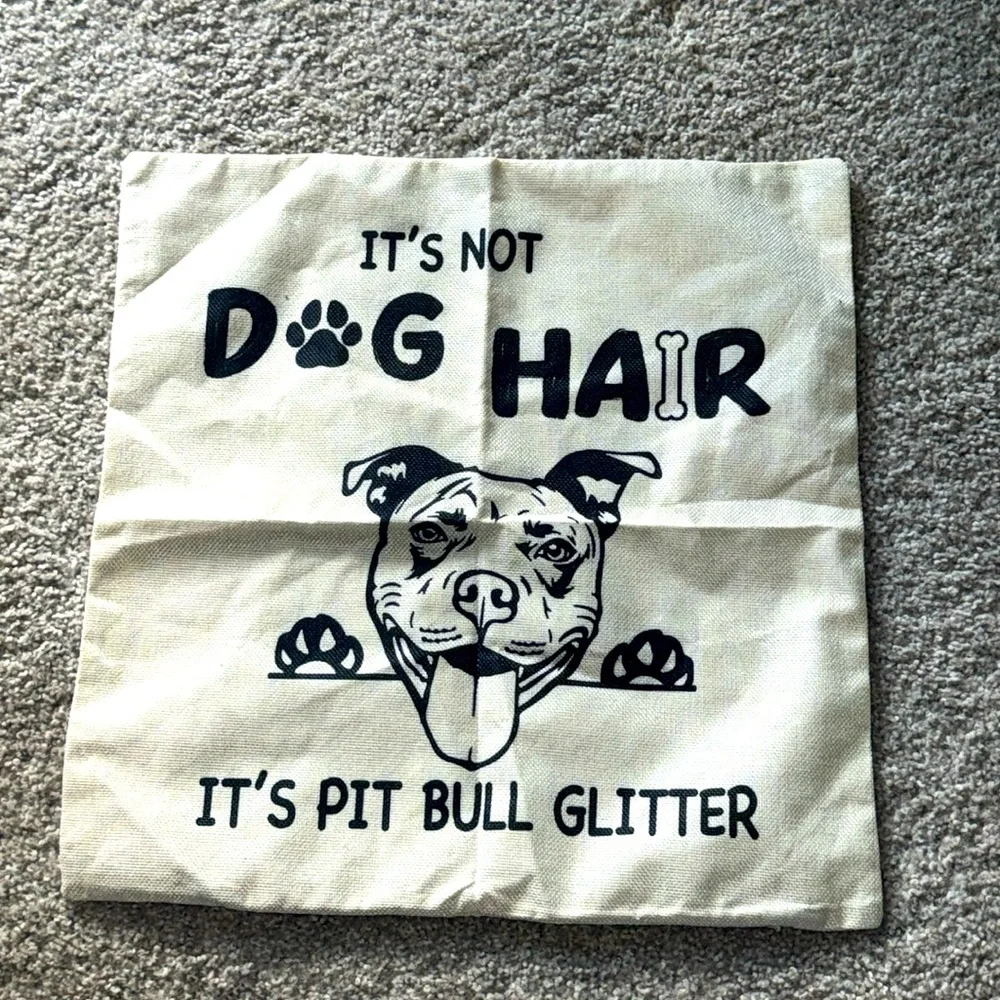 🐾Dog Phrase Pillow Cover🐾